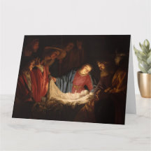 Cartão de Natal com Tema Religioso