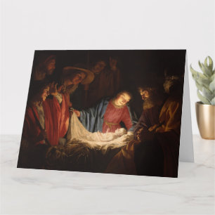 Cartão de Natal com Tema Religioso