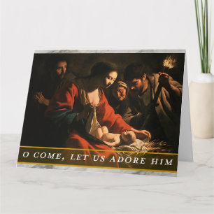 Cartão de Natal com Tema Religioso