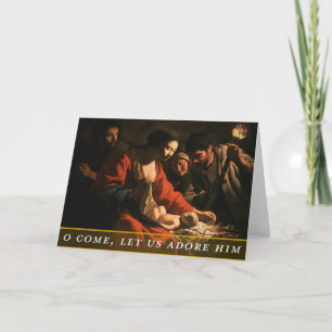 Cartão de Natal com Tema Religioso