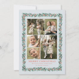 Cartão de Natal Com Várias Fotografias De Limite D