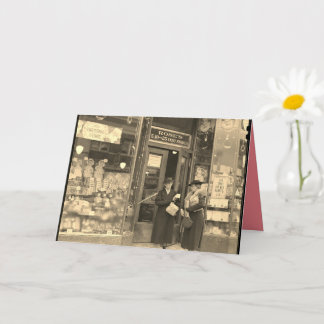 Cartão de Natal, compra nostálgica de Natal.