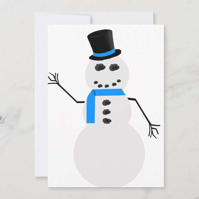 Cartão de Natal congelado (Frente)