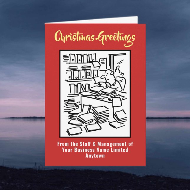 Cartão de Natal Contabilista ou Contabilista Afeta (Criador carregado)