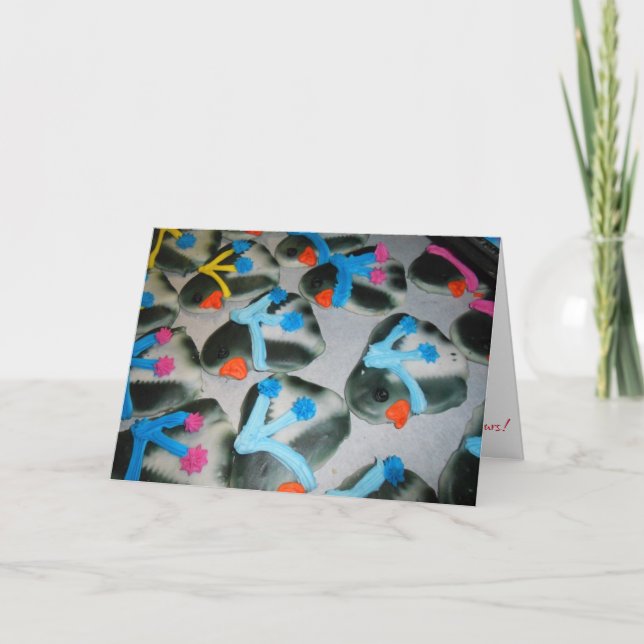 Cartão de Natal "Cookies Penguin" #2 (Frente)