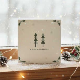 Cartão de Natal Corporativo Minimalista Moderno