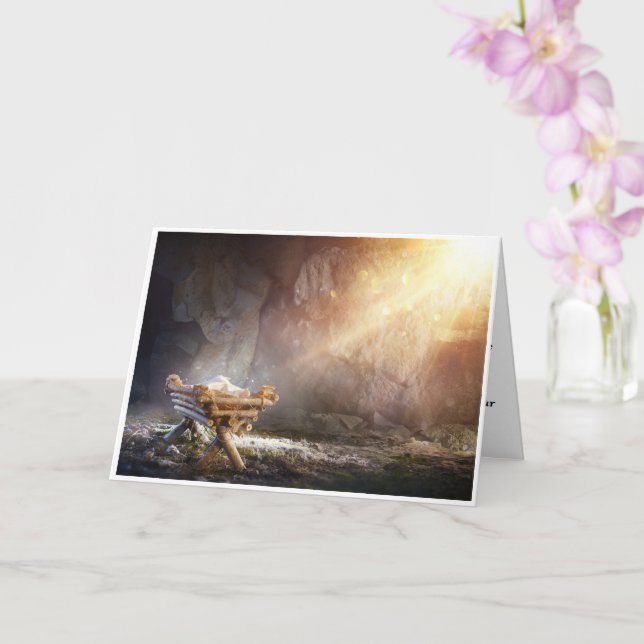 Cartão de Natal Cristão (Orquídea)