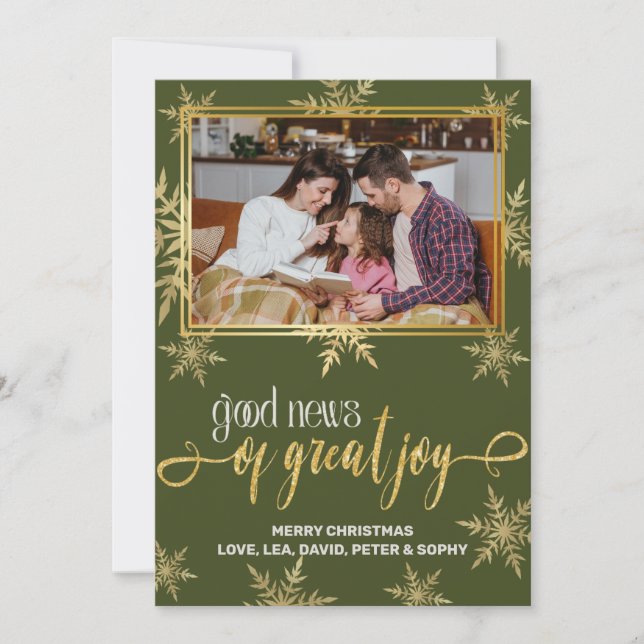 Cartão de Natal Cristão (Frente)