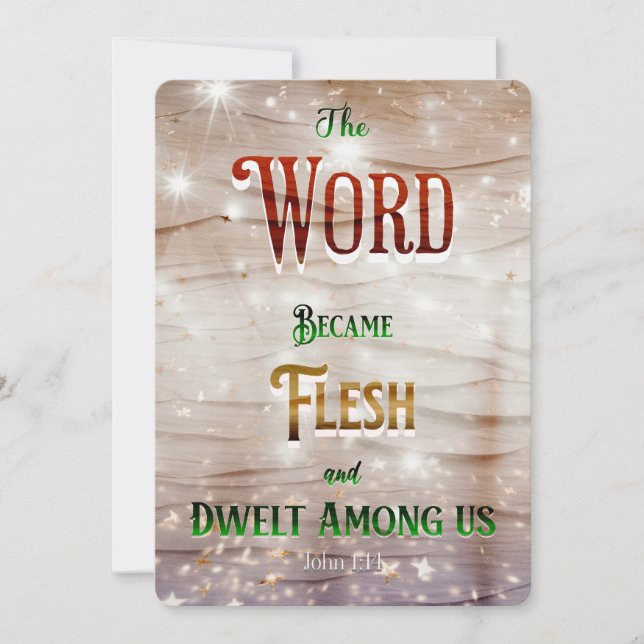 Cartão de Natal Cristão 2023 Design moderno (Frente)