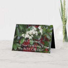 Cartão de Natal Cristão com mensagem Gospel