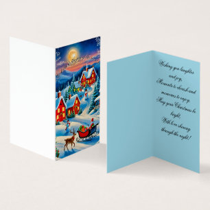 Cartão de Natal da aldeia de Natal