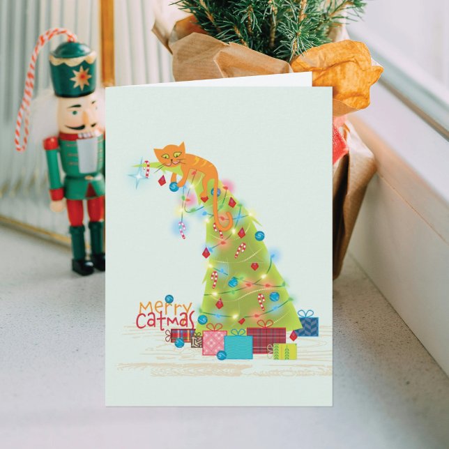 Cartão de Natal da Árvore de Catmas (Criador carregado)