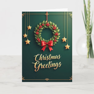 Cartão de Natal da Baga Esmeralda
