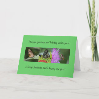 Cartão de Natal da Borboleta
