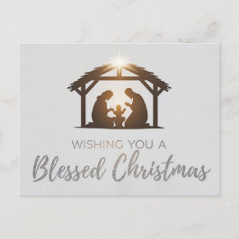 Cartão de Natal da Cena de Natividade Legante