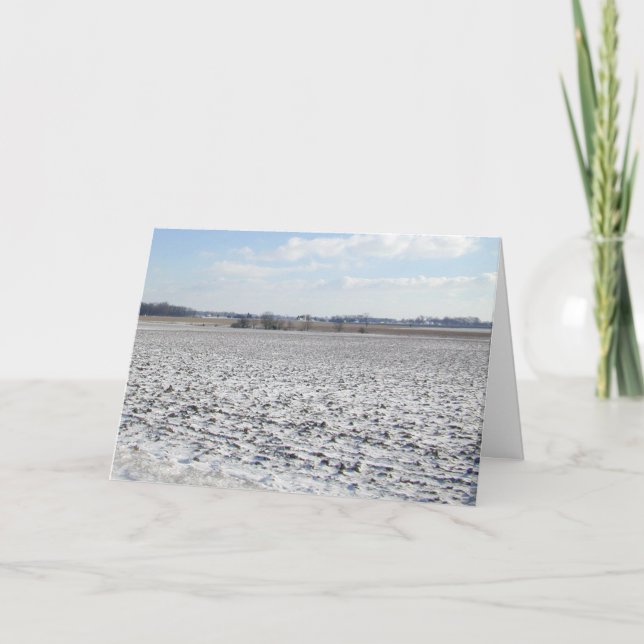 Cartão de Natal da Cropa de Neve (Frente)