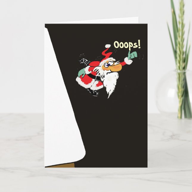 Cartão de Natal da doença de Meniere do papai noel (Frente)