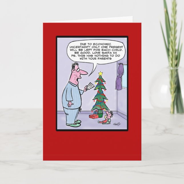 Cartão de Natal da economia (Frente)