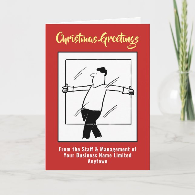 Cartão de Natal da Empresa de Vidro e Vidro de Gla (Frente)