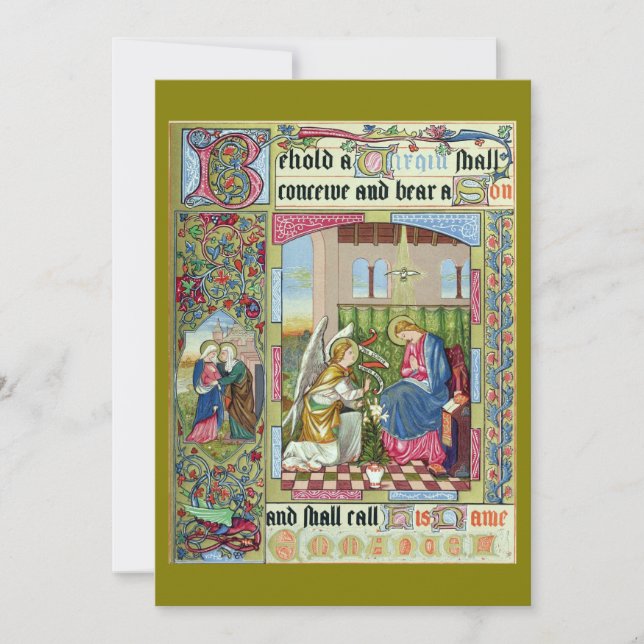 Cartão de Natal da Era Vitoriana (Frente)