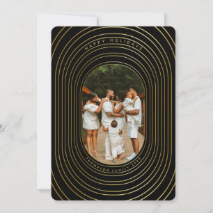 Cartão de Natal da Família de Fotos Personalizada 