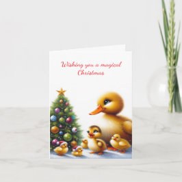Cartão de Natal da Família Duck