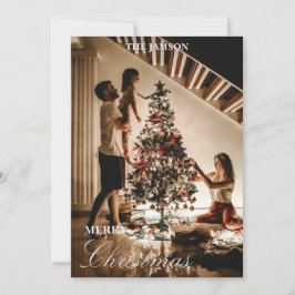Cartão de Natal da Família Moderna