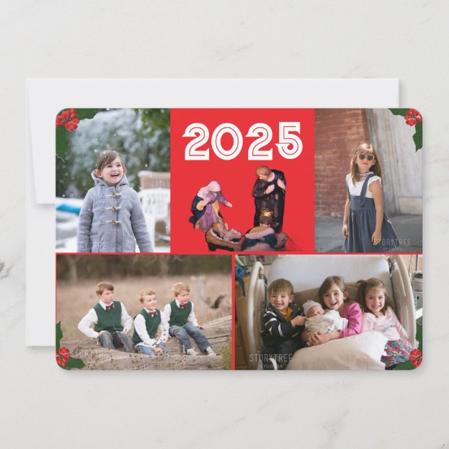 Cartão de Natal da Família Natal (Frente)