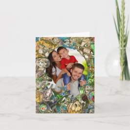 CARTÃO DE NATAL DA FAMÍLIA O MÁGICO DE OZ + SUA FO
