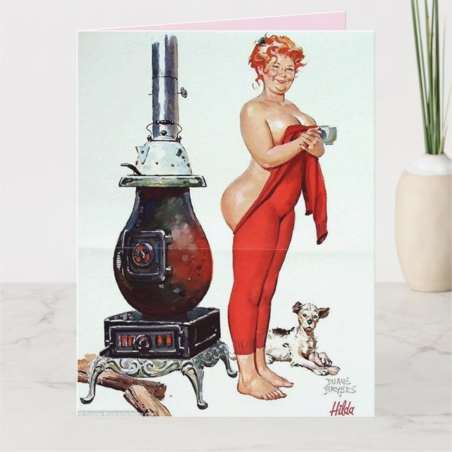CARTÃO DE NATAL DA HILDA DE BUNDA DESNUDA E CURVIL (Frente)