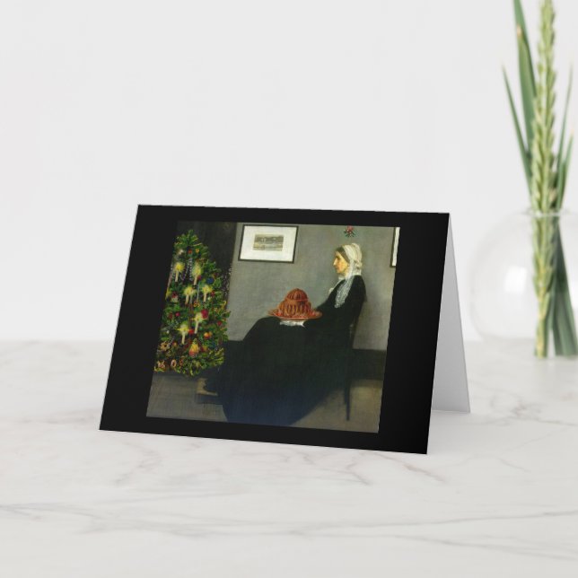 Cartão de Natal da Mãe do Assobiador (Frente)