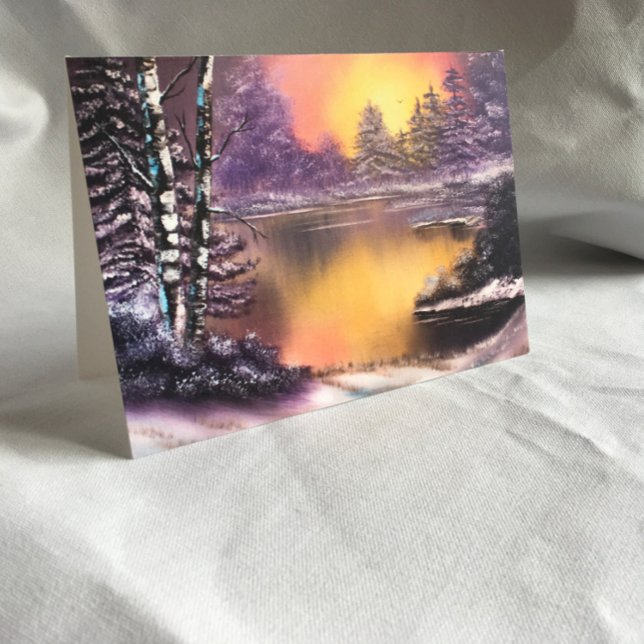 Cartão de Natal da Manhã de inverno (Criador carregado)