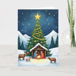 Cartão de Natal da Natividade do Menino Jesus
