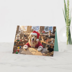 Cartão de Natal da Oficina do Papai Noel