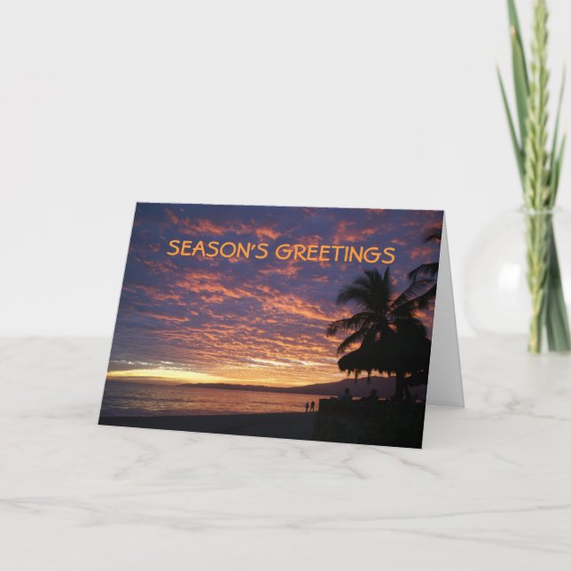 Cartão de Natal da praia de Bucerias (Frente)