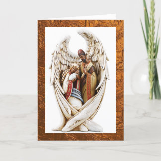 Cartão de Natal da Sagrada Família Afro-Americana