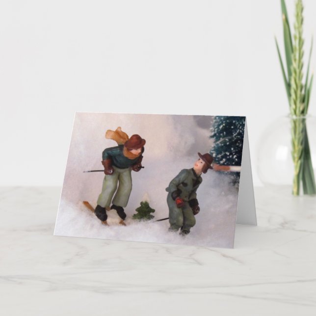 Cartão de Natal da Vila Skier (Frente)