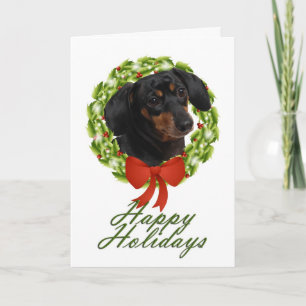 Cartão de Natal Dachshund