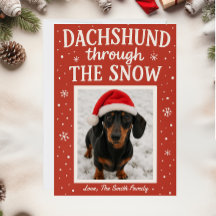 Cartão de Natal Dachshund para Cães