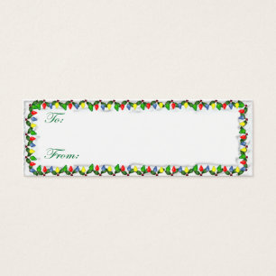 Cartão de Natal das Luzes de Férias