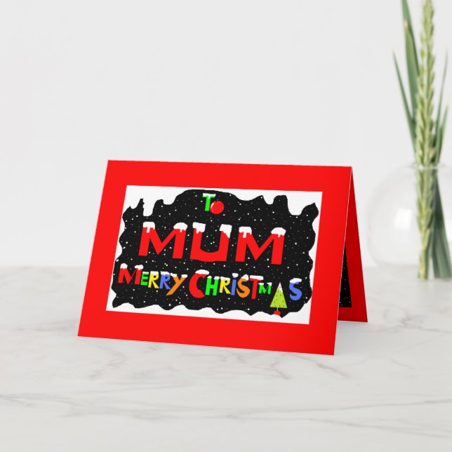 Cartão de Natal das mães (Frente)