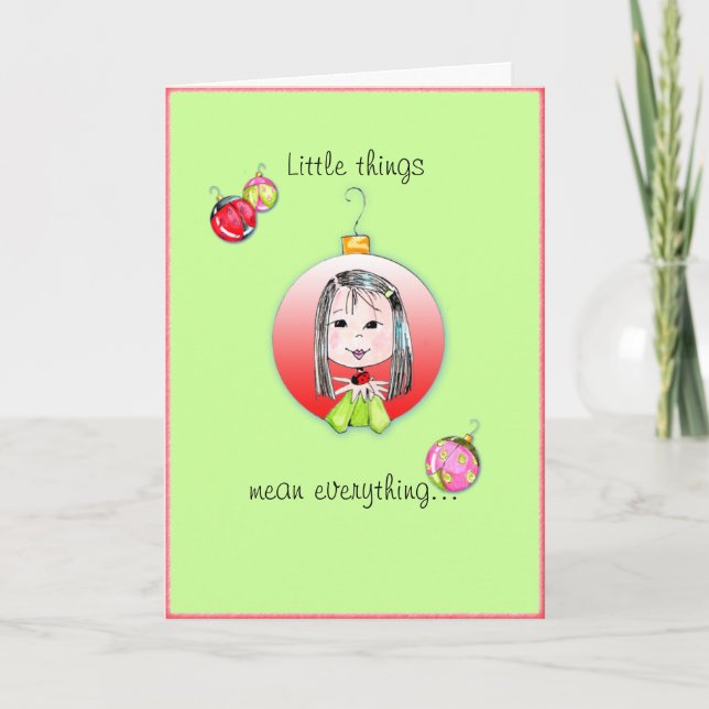 Cartão de Natal das Pequenas Coisas - 3ª opção (Frente)