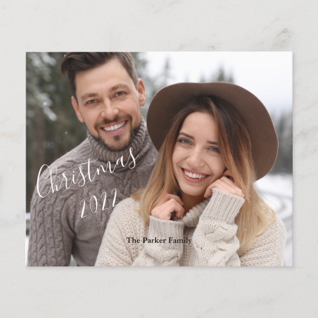 Cartão de Natal de 2022 para a Família de Orçament (Frente)