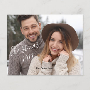 Cartão de Natal de 2022 para a Família de Orçament