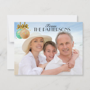 Cartão de Natal de 4,25x5,5 Fotografias