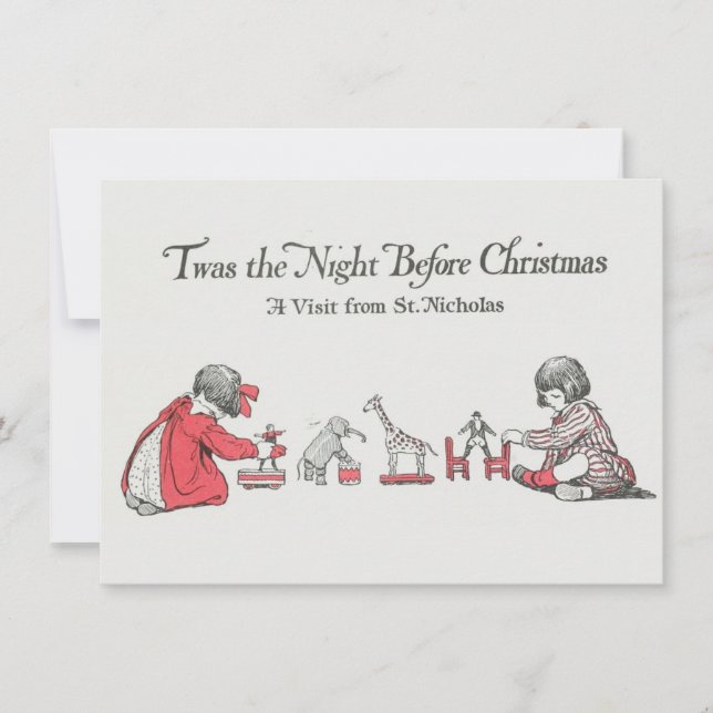 Cartão de Natal de Agradecimento Infantil (Frente)