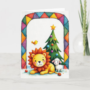 Cartão de Natal de Animal Caprichoso