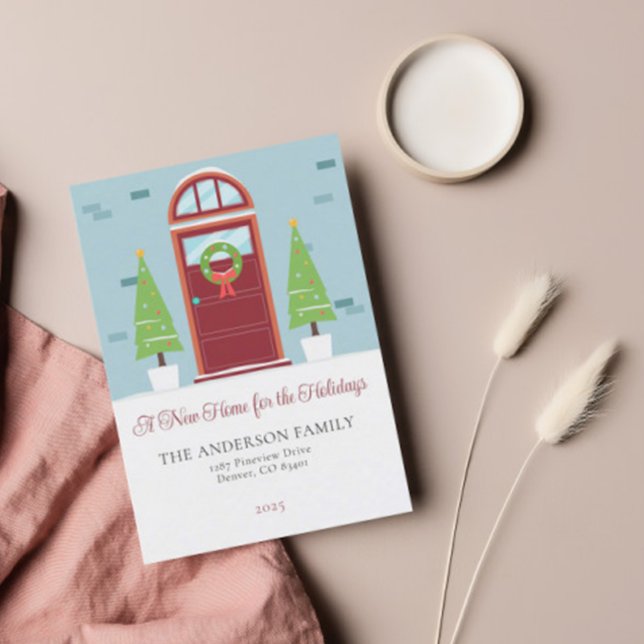 Cartão de Natal de Anúncio de Movimentação de Feri (Criador carregado)