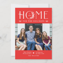 Cartão de Natal de Anúncio de Movimentação de Resi