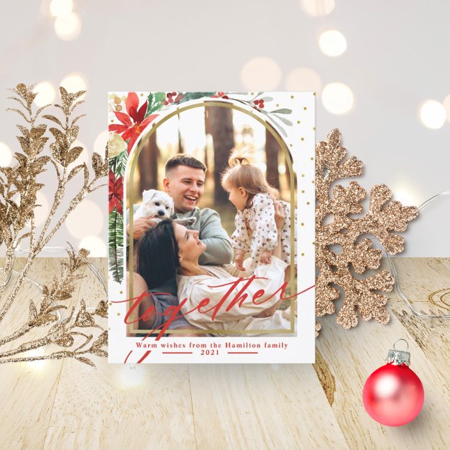 Cartão de Natal de Arch para Fotografias da Famíli (Criador carregado)